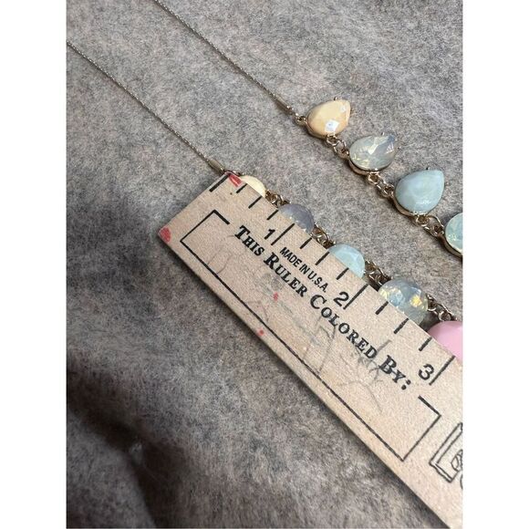 NEW WITH TAGS Stunning adjustable RARE FIND Mid-Century Multi-gemstone Framed St - Picture 7 of 7